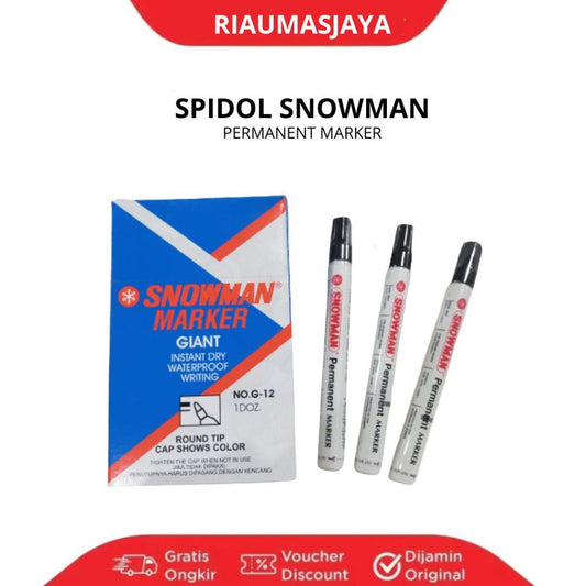 Pekanbaru Spidol Snowman Permanent