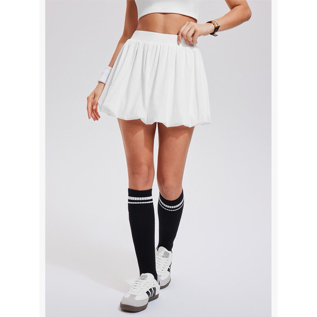 Pekanbaru Puffy Skort Rok Celana Olahraga Wanita High Waist | Tennis Padel Golf Skirt Pocket - JevyActive