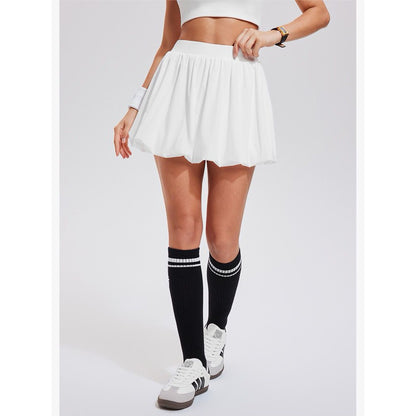 Pekanbaru Puffy Skort Rok Celana Olahraga Wanita High Waist | Tennis Padel Golf Skirt Pocket - JevyActive