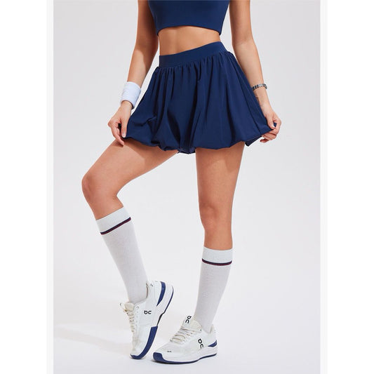 Pekanbaru Puffy Skort Rok Celana Olahraga Wanita High Waist | Tennis Padel Golf Skirt Pocket - JevyActive