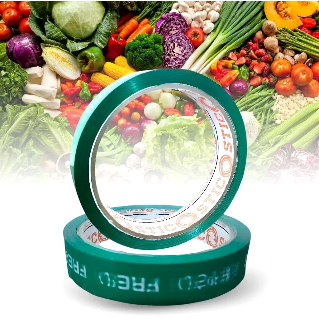 Lakban Shopeefood Grabfood Gofood Lakban Sayur Isolasi Fresh Vegetables Paket Makanan 12mm