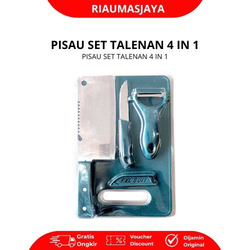 Pekanbaru Pisau Set Talenan 4 In 1 Anti Ribet Kebutuhan Masak Dapur Berkualitas Tinggi 4 Item Termasuk Pisau Dapur Beragam Ukuran Dan Fungsi