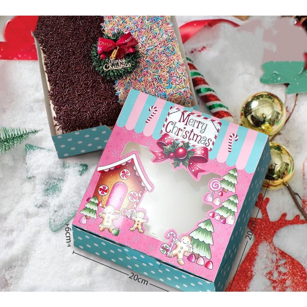 Pekanbaru Christmas Hampers Box / Kotak Hampers Natal Persegi Kylie Crystal-7 & 9.