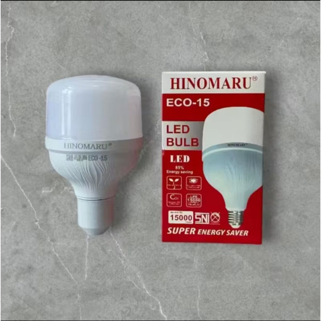 Pekanbaru Lampu Led Eco Bulb Hinomaru Cahaya Putih 5W 10W 15W 20W 30W 40W 50W 60W
