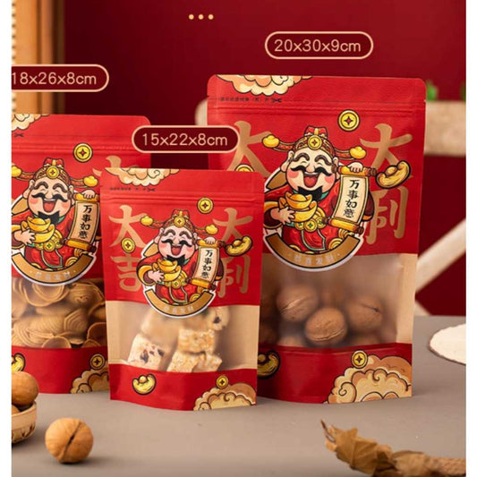 Pekanbaru Plastik Cookies Ziplock Cny / Imlek Merah Berbagai Ukuran