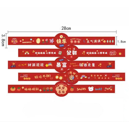 Pekanbaru Sticker Imlek / Cny Lembaran Berbagai Ukuran