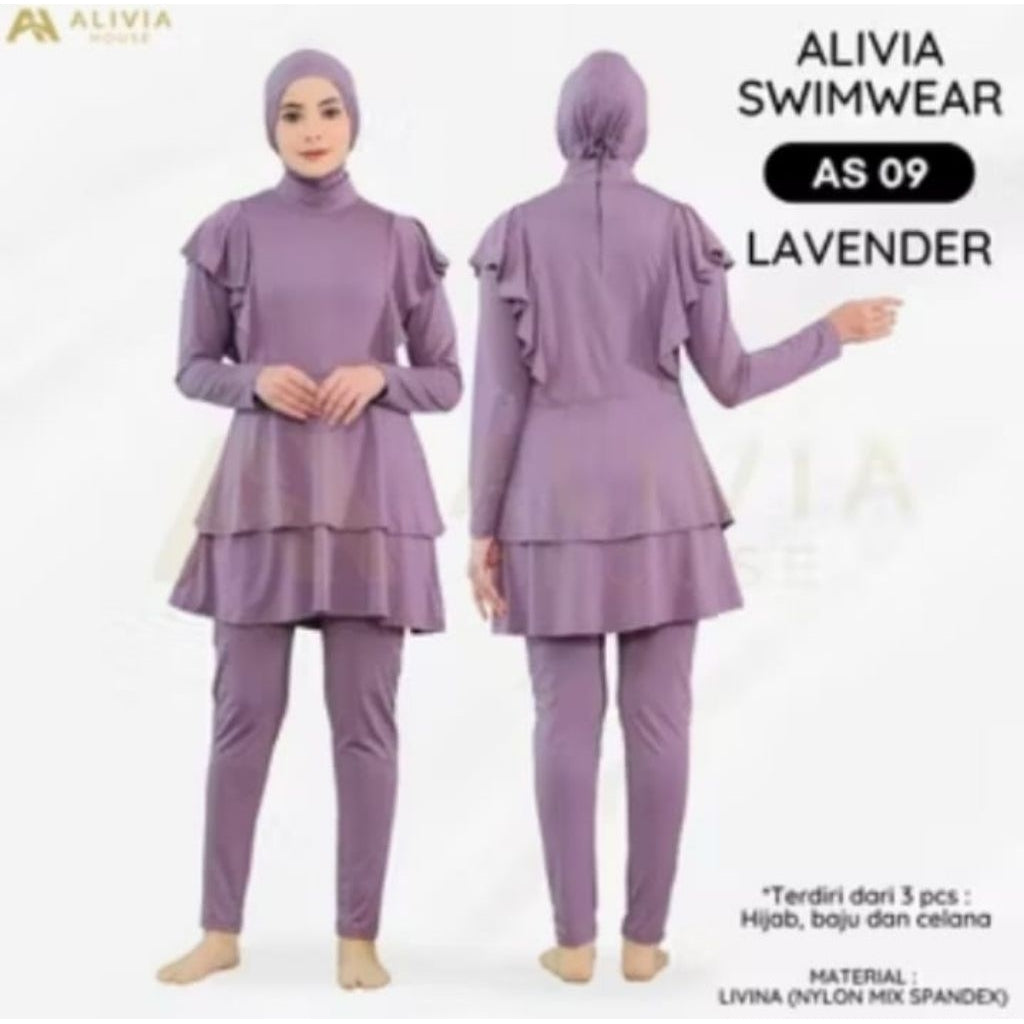 Pekanbaru Alivia House - Alivia Swimwear As09-Baju Renang Muslimah Syari Dewasa Wanita Muslim