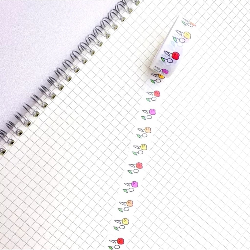 WASHI TAPE PAPER MASKING TAPE MOTIF UNIK LUCU PER 1 PCS