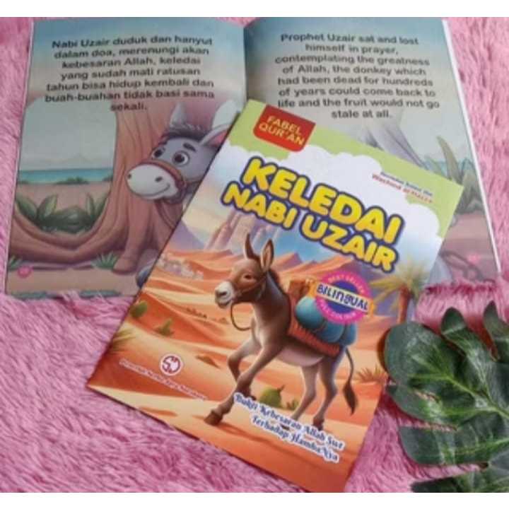 Buku Cerita Fabel Qur'an Bergambar Bilingual Buku Dongeng Dalam Al-Qur'an Terbaru