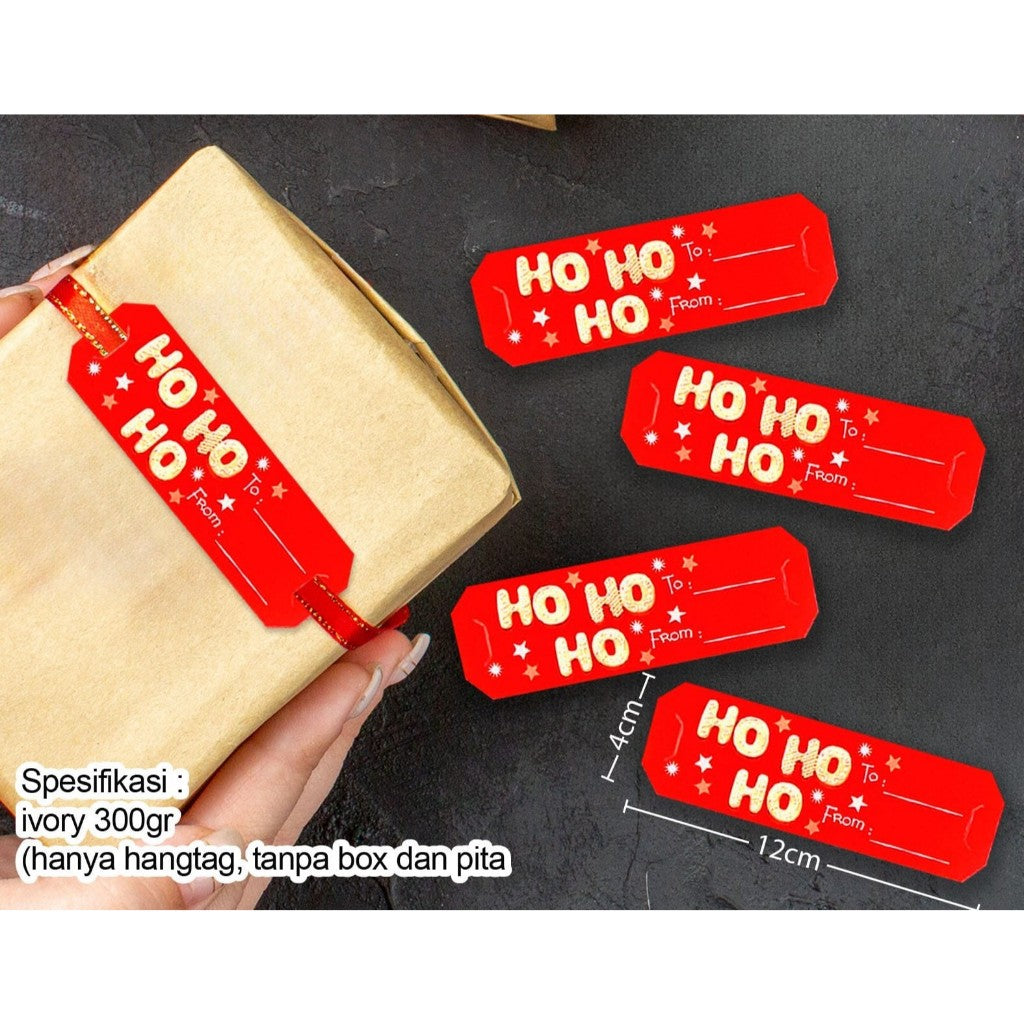 Pekanbaru Christmas Hang Tag / Tag Natal Berbagai Motif Per Pack