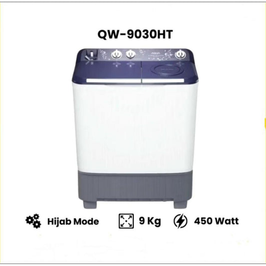 Pekanbaru Mesin Cuci Aqua 2 Tabung Qw-9030Ht 9Kg
