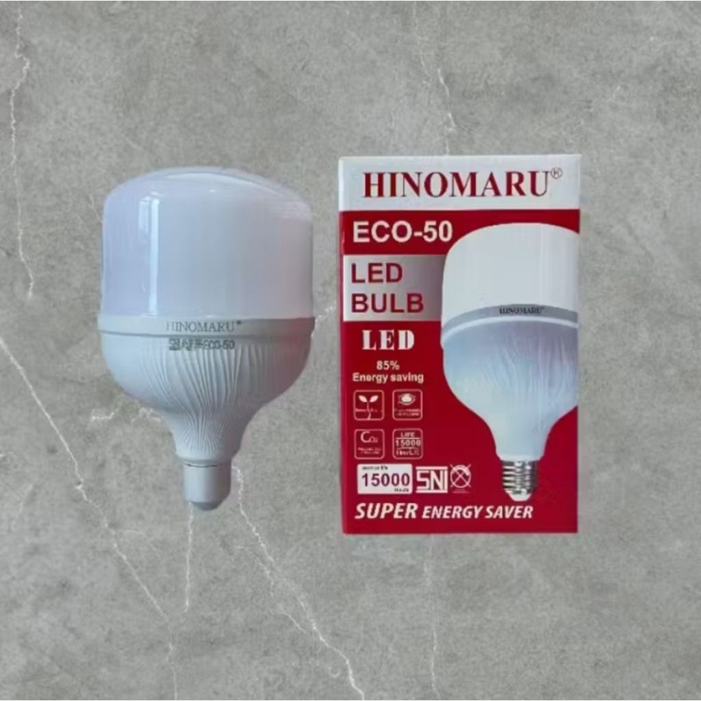 Pekanbaru Lampu Led Eco Bulb Hinomaru Cahaya Putih 5W 10W 15W 20W 30W 40W 50W 60W