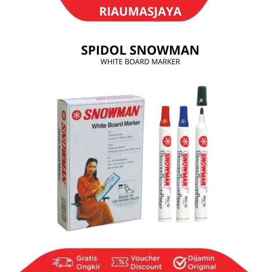 Pekanbaru Spidol Snowman White Board/Wb