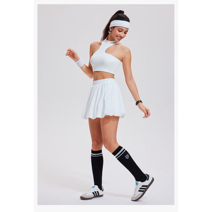 Pekanbaru Puffy Skort Rok Celana Olahraga Wanita High Waist | Tennis Padel Golf Skirt Pocket - JevyActive