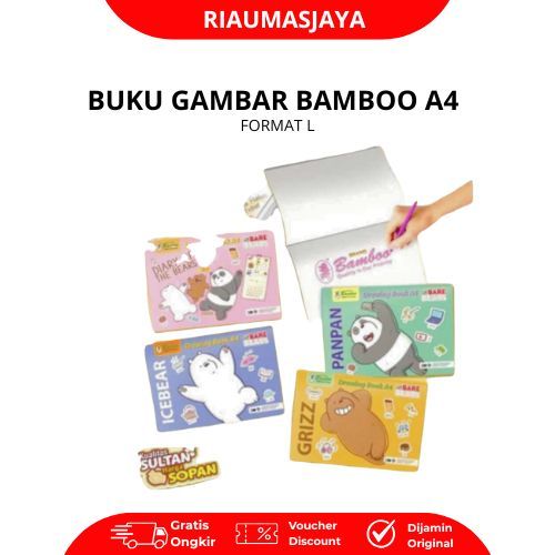 Pekanbaru Buku Gambar Bamboo A4 Format L