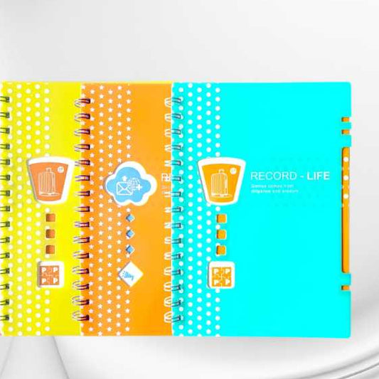 Pekanbaru Notebook A6 58100-81 Dan A5 28825-67 Notes Spiral Warna Cantik Kertas Halus Motif Garis Ideal Untuk Menulis Catatan Sehari-Hari