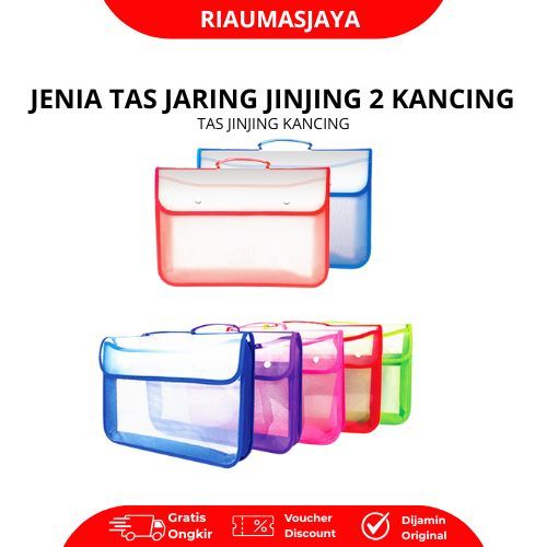 Pekanbaru Map/Tas Jaring Kancing 2 Tenteng Jenia