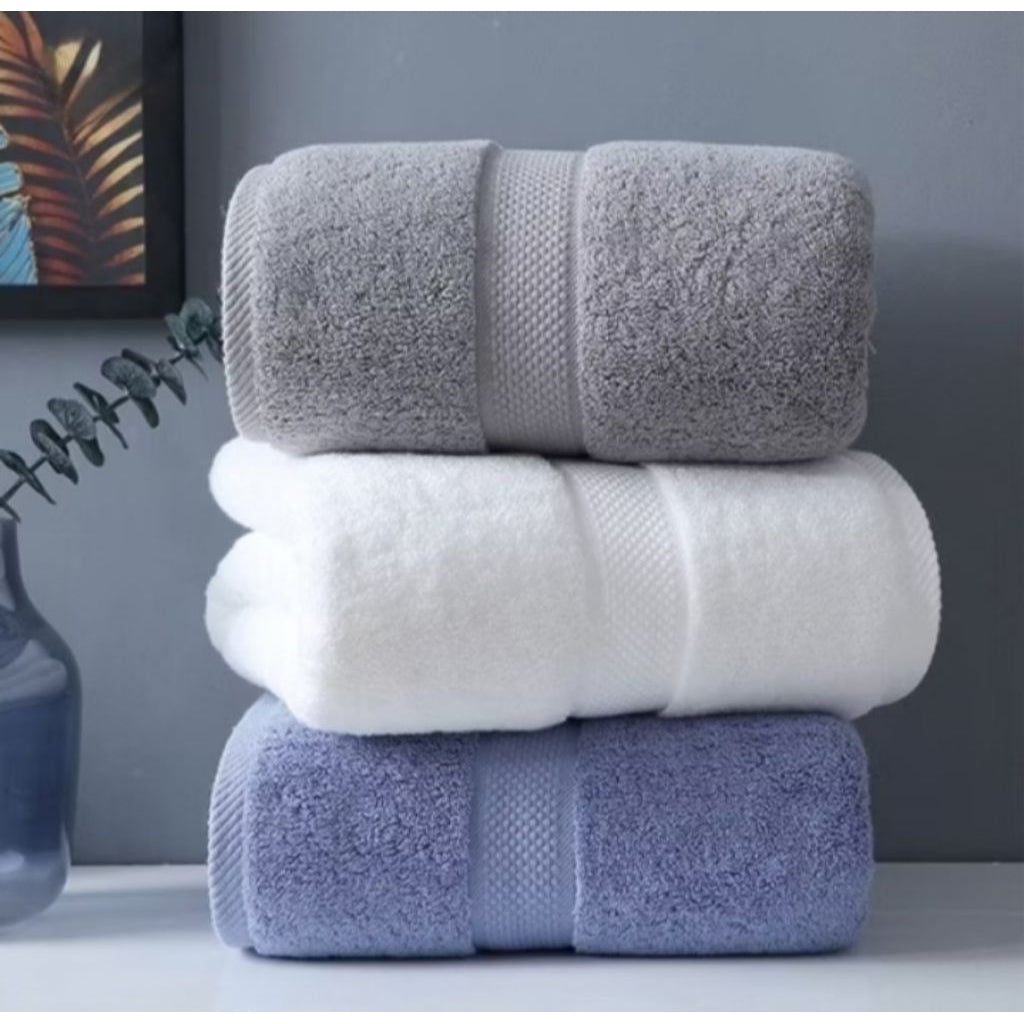 Pekanbaru Handuk Hotel Mandi Dewasa 100% Cotton Ukuran 70X140Cm Polos Murah