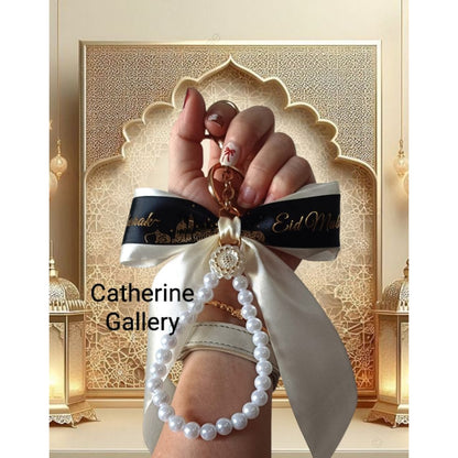 Pekanbaru Hanya 3 Hari Diskon Khusus : Gantungan Tas wanita  Pita Mutiara Clarice Cantik/keychain