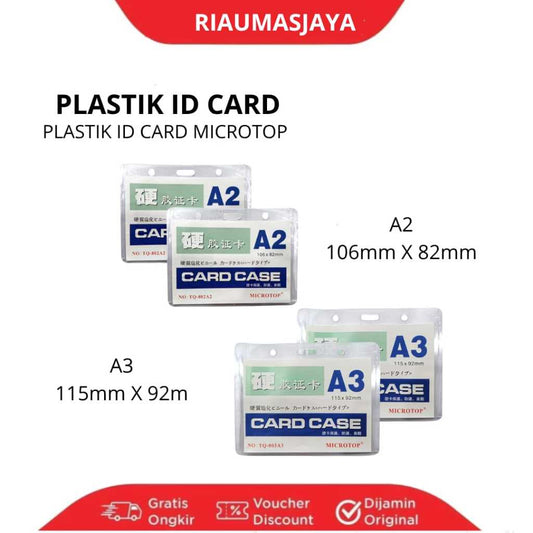 Pekanbaru Microtop Plastik Id Card A2/Plastik Id Crad A1/A2/A3 Mika Bening