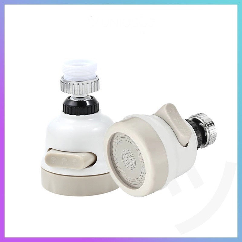 HR- Sambungan Kran Air 3 on off Mode 360 derajat / Sambungan Kran Keran Turbo / Kran Cuci Piring Wastafel Dapur / Turbo Faucet / Air Kran Kencang Bersih