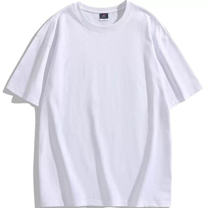 [littlecrab] Kaos Polos Lengan Pendek Simple Tanpa Gambar Warna Merah dan Putih Plain T-shirt Kaos Couple Teman Pacar Keluarga Sahabat Unisex Kaos Oversize Berkualitas Unisex Korean Style