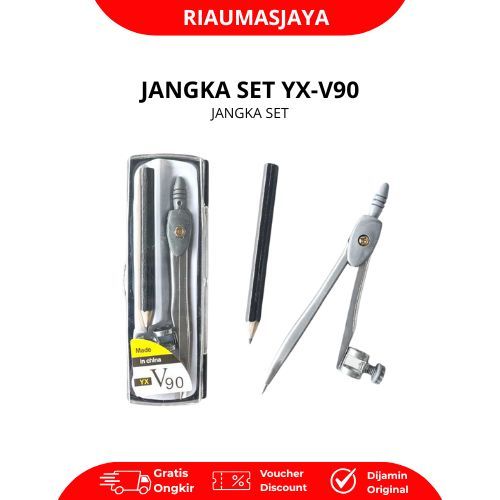Pekanbaru Jangka Murah Set Yx-V90 Dengan Pensil Dan Jangka