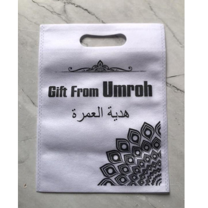 (1 PCS) Tas Spunbound Oleh-Oleh Umroh Haji Gift Tote Bag Tas Spunbond Hadiah Umrah Hajj Ukuran 20x25cm