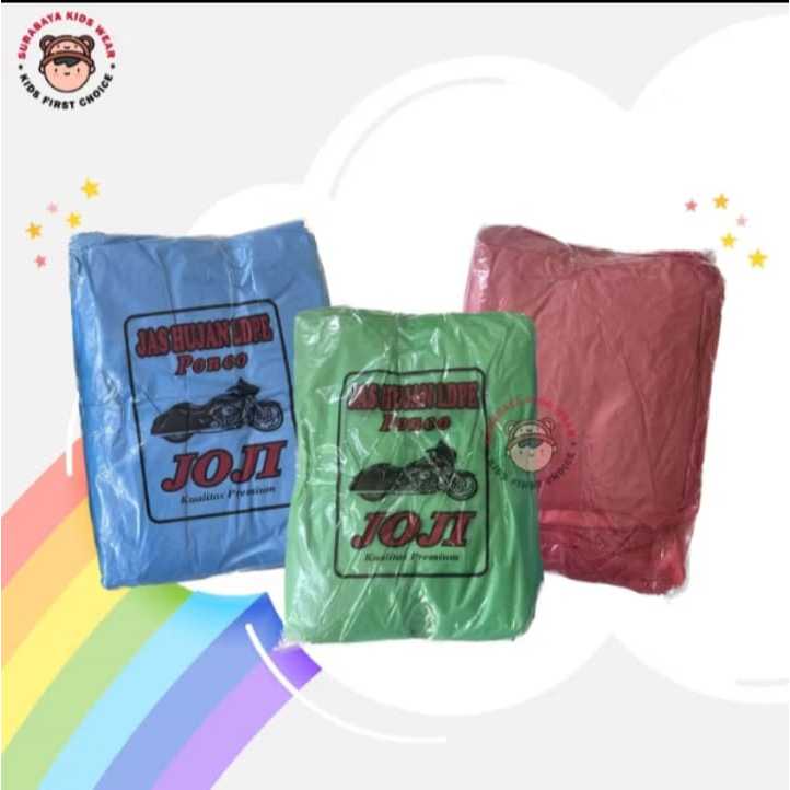 Jas Hujan Pria/Wanita Dewasa LDPE Ponco Bahan Plastik