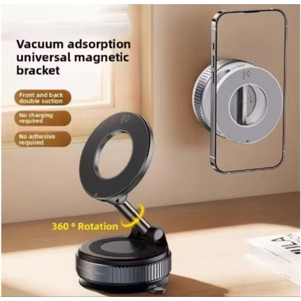 Pekanbaru Holder Hp Magnetic Dudukan Ponsel Mobil Lipat Holder Vakuum Anti Jatuh Magnet