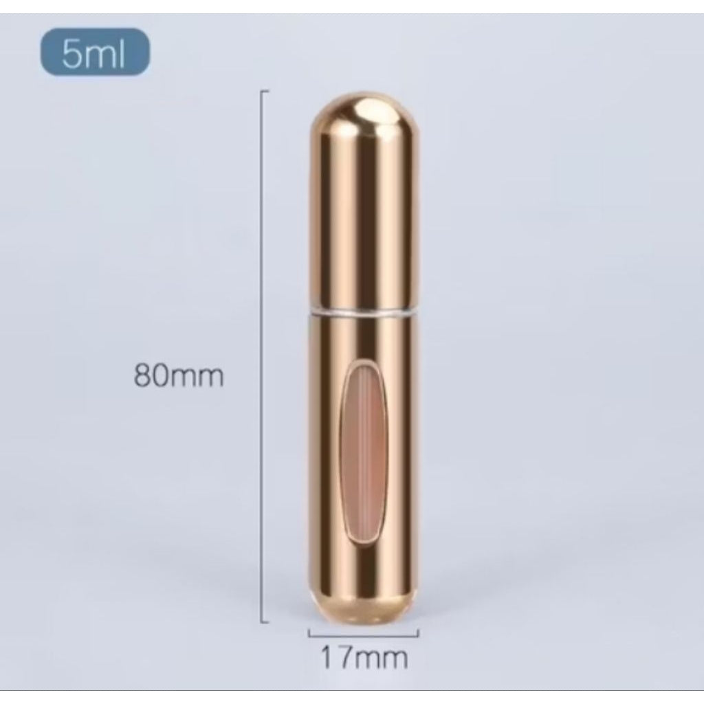 Pekanbaru Botol Parfum Mini Travel 5 Ml Atomizer Bottle Spray Aluminium Isi Ulang