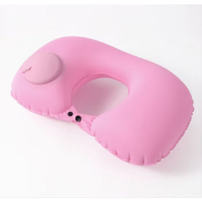 Pekanbaru Bantal Leher Angin Pompa Otomatis / Traveling Inflatable Neck
