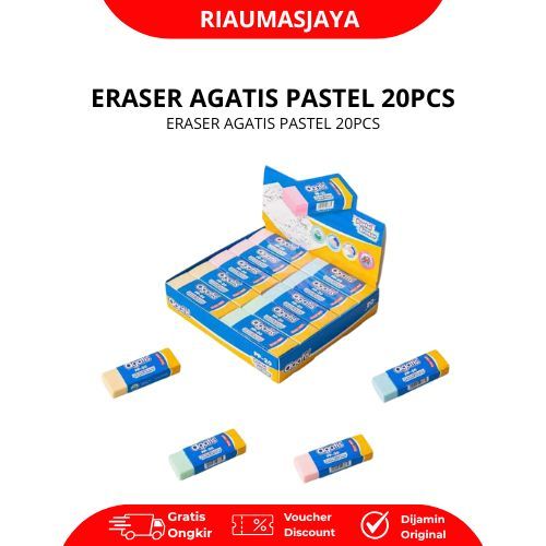 Pekanbaru Penghapus / Eraser Agatis Pastel