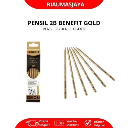 Pekanbaru Pensil 2B Benefit Gold
