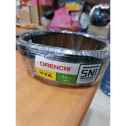 Pekanbaru Kabel Nya Orenchi 1,5Mm Dan 2,5Mm 50Yards / Kabel Instalasi / Kabel Listrik / Kabel Tunggal Orenchi Sni