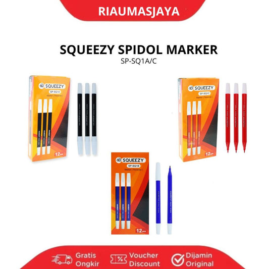 Pekanbaru Spidol Marker Squeezzy Sq1A/C / Spidol Kecil Murah