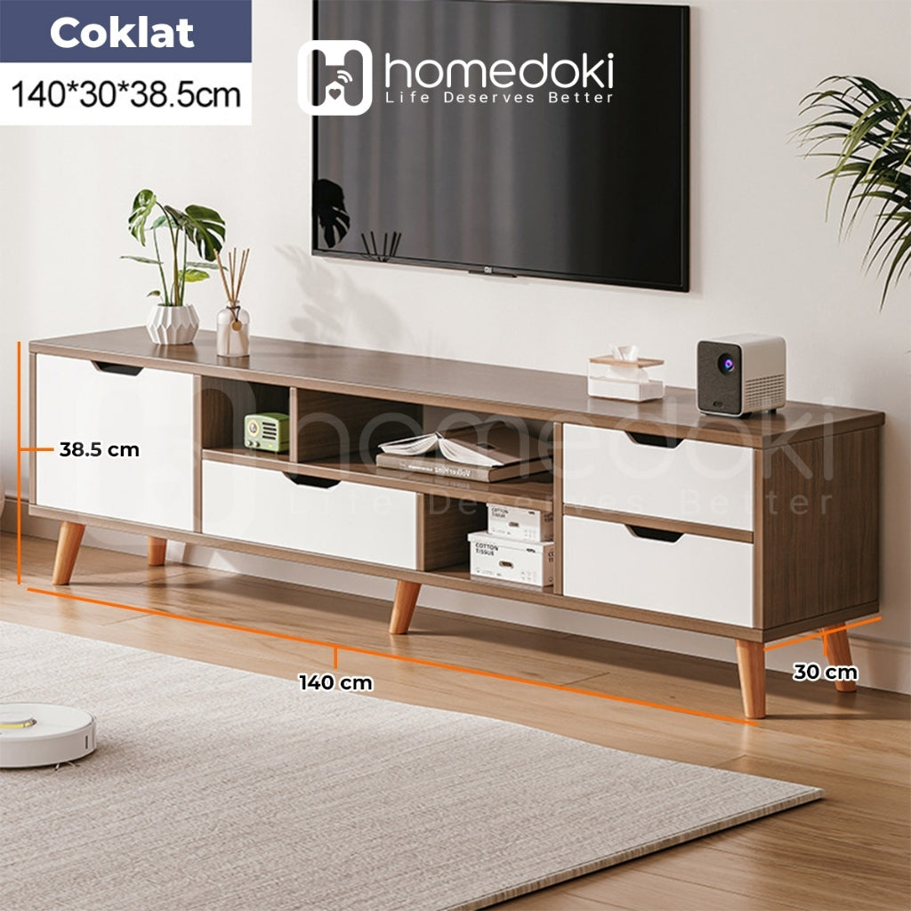 Pekanbaru Homedoki  Meja Tv Kayu Tv Serbaguna Minimalis Jumbo Meja Tv Minimalis Tv Meja Tv Rak Tv Minimalis Bufet Tv Minimalis Kayu Modern Murah