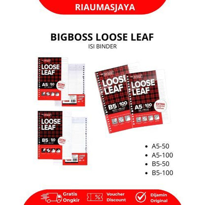Pekanbaru Isi Binder Loose Leaf Bigboss
