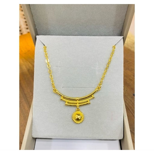 Pekanbaru Kalung import titanium emas / kalung koye pjg 45 cm bonus cincin titanium dia 1.8 cm