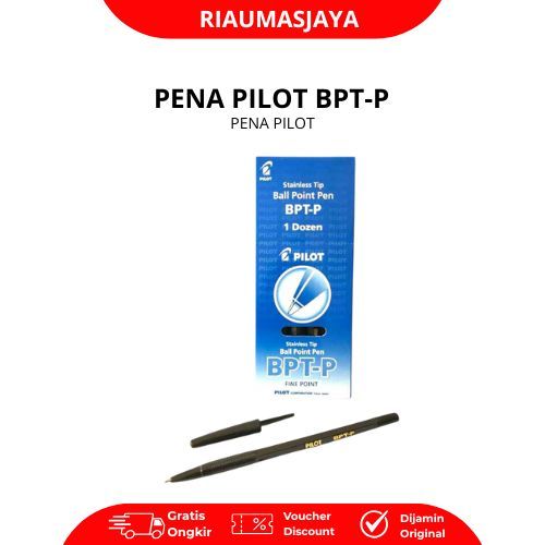 Pekanbaru Pilot Pena Pilot Bpt-P Murah Hitam 1 Kotak 12 Pcs