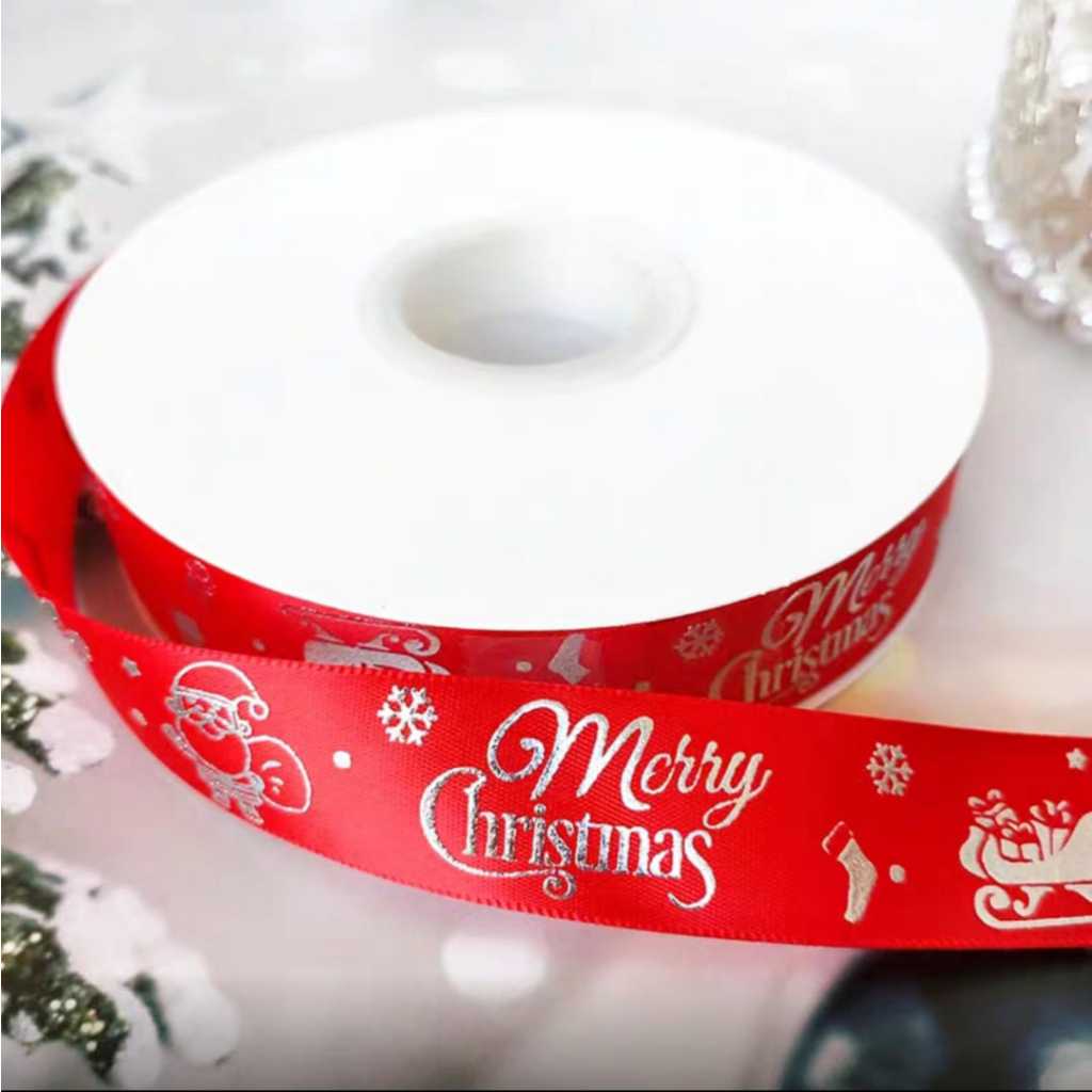 Pekanbaru Christmas Ribbon / Pita Natal Berbagai Jenis Per Meter