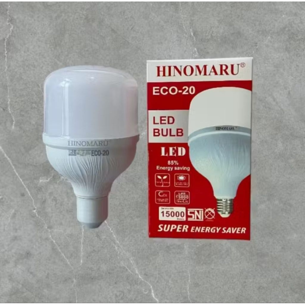 Pekanbaru Lampu Led Eco Bulb Hinomaru Cahaya Putih 5W 10W 15W 20W 30W 40W 50W 60W