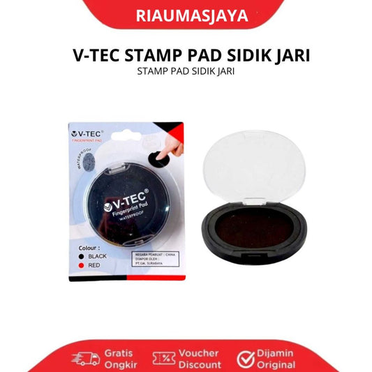 Pekanbaru V-Tec Stampel Sidik Jari /Cap Sidik Jari/Fingerprint Pad/ Bantalan Sidik Jari