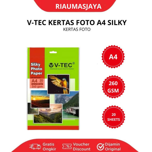 Pekanbaru Kertas Foto Silky A4  260Gsm