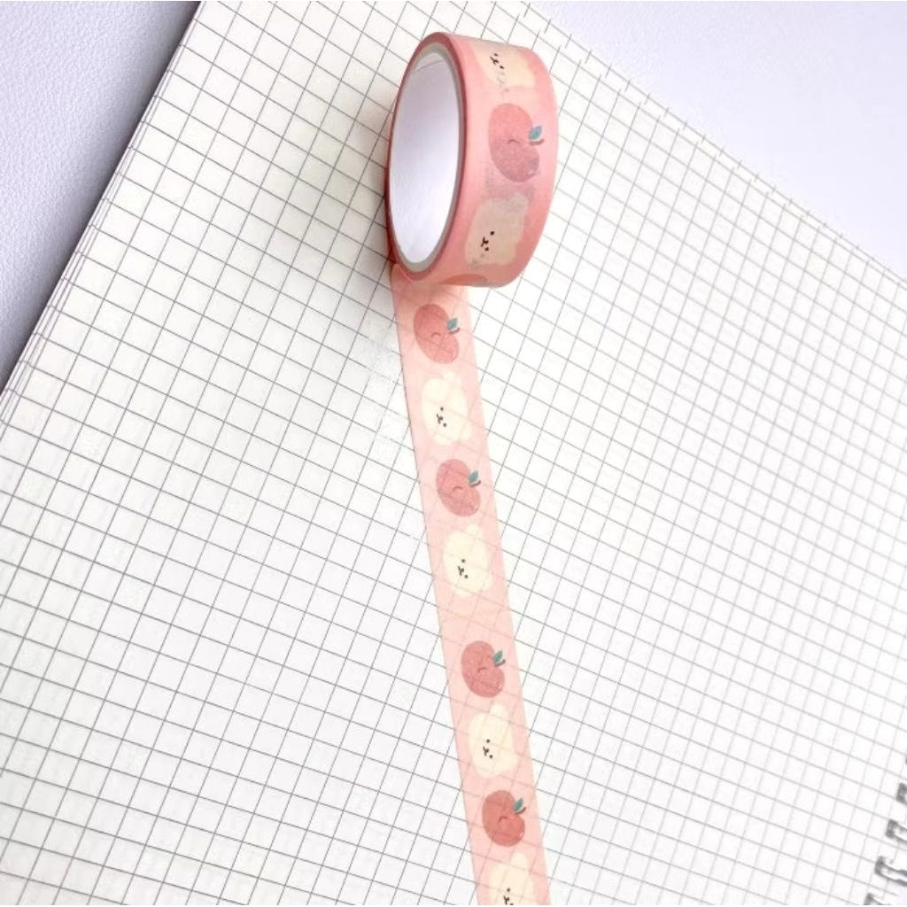 WASHI TAPE PAPER MASKING TAPE MOTIF UNIK LUCU PER 1 PCS