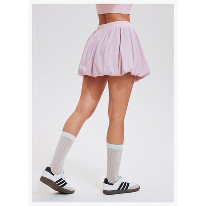 Pekanbaru Puffy Skort Rok Celana Olahraga Wanita High Waist | Tennis Padel Golf Skirt Pocket - JevyActive