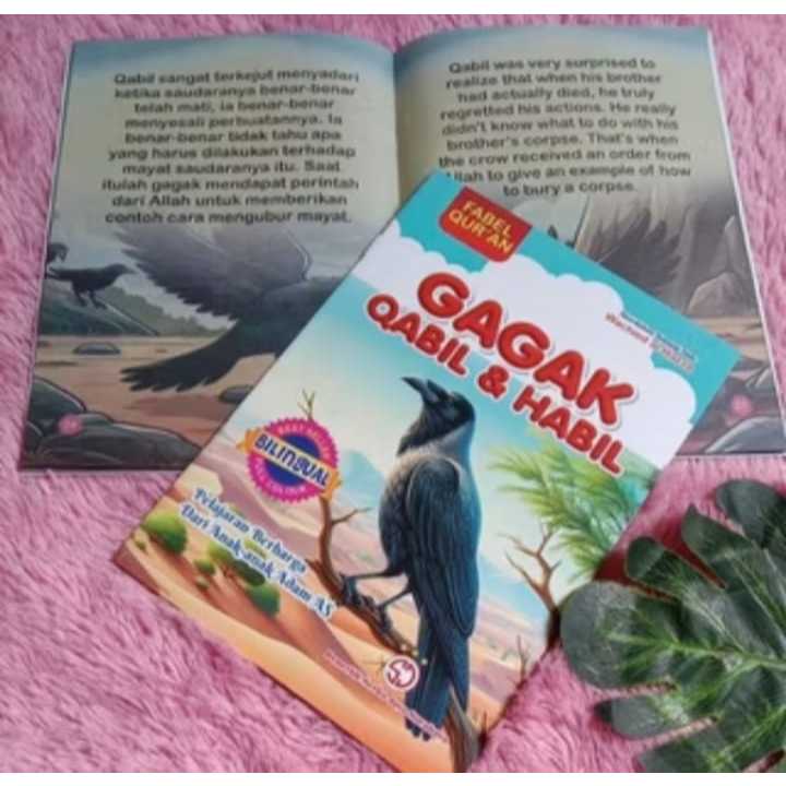 Buku Cerita Fabel Qur'an Bergambar Bilingual Buku Dongeng Dalam Al-Qur'an Terbaru