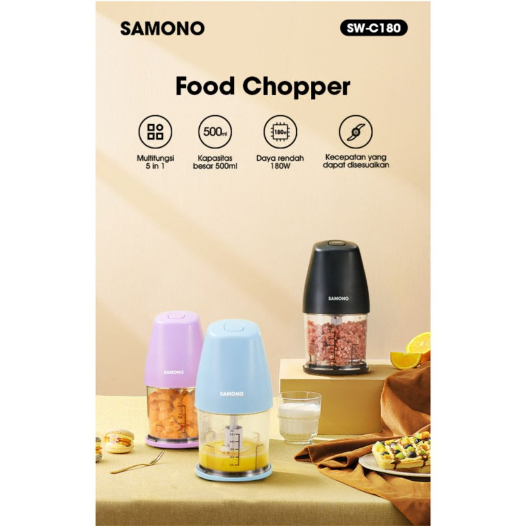 Pekanbaru Food Chopper Turbo Samono Sw-C180 500Ml