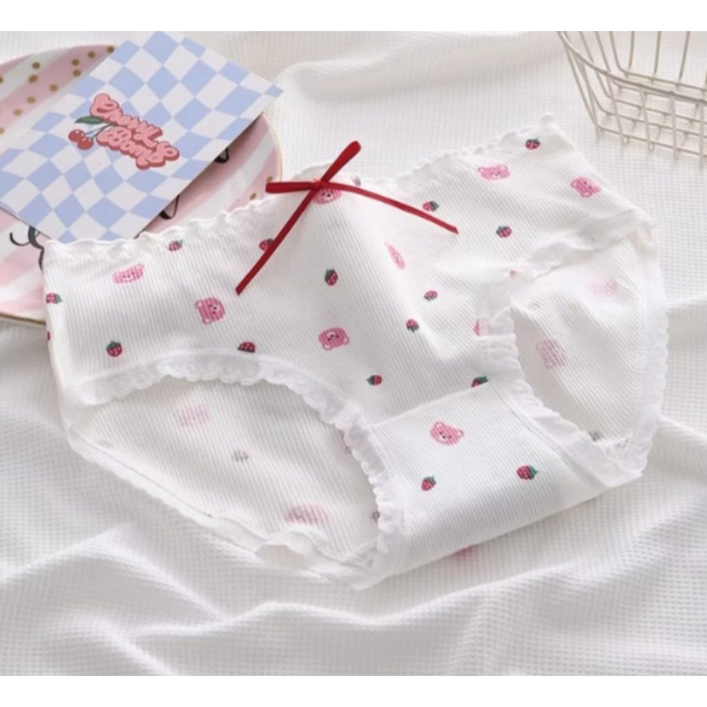 Pekanbaru Cd Celana Dalam Wanita Strawberry Pink Mulus Sutra Briefs Mid