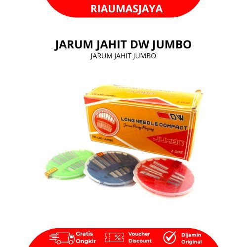 Pekanbaru Jarum Jahit Piring Jumbo Tajam Tidak Mudah Patah Anti Karat Isi 24 Piring